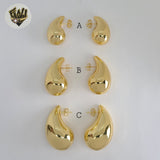 (1-2756-1) Gold Laminate - Chunky Drop Earrings - BGO