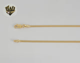 (1-1620-B) Laminado de oro - Cadena de eslabones en espiga de 2 mm - BGF