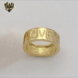 (1-3089-2) Gold Laminate - Love Band Ring - BGO