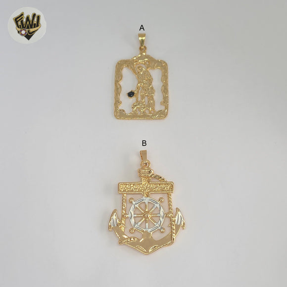 (1-2303) Gold Laminate Pendants - BGO