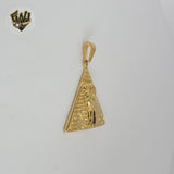 (4-2083) Acero inoxidable - Colgantes de pirámide egipcia.