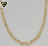 (1-1887) Gold Laminate - 7mm Rolo Link Chain - BGF