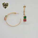 (1-2945-2) Laminado Oro - Medio Aros Circón - BGF