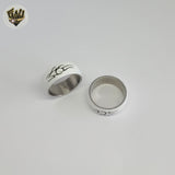 (4-0025-1) Stainless Steel - White Ring.