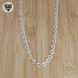 (2-8132) Plata de ley 925 - Cadenas de eslabones Rolo de 1 mm.