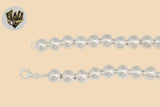 (2-66062-2) 925 Sterling Silver - Balls Necklace.