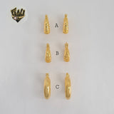 (1-2546) Gold Laminate Hoops - BGO