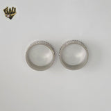 (4-0078) Acero inoxidable - Anillo para hombre con circonitas talladas.