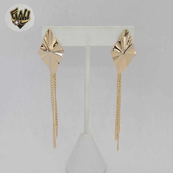 (1-1212-5) Gold Laminate - Alternative Long Earrings - BGF