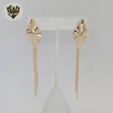 (1-1212-5) Gold Laminate - Kite Shape Long Earrings - BGF