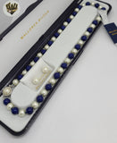 (MSET-46) Gold Laminate - 8mm Tow Colors Mallorca Pearls Set - BGF