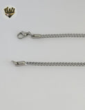 (4-7177) Stainless Steel - 2.5 Curb Link Necklace - 24".