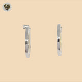 (2-1284) 925 Sterling Silver - Girl and Boy Pendants.