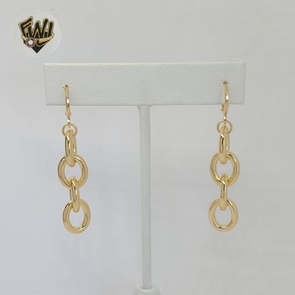 (1-1245-4) Gold Laminate - Long Earrings - BGF