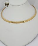 (4-7020) Stainless Steel - 6mm Omega Necklace - 17.5".