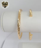 (1-4074-1) Gold Laminate - 4mm Twisted Open Bangles - BGF
