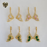 (1-1208-1) Gold Laminate - Butterfly Earrings - BGO
