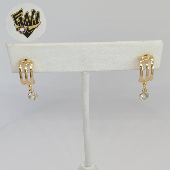 (1-2930-1) Laminado Oro - Medio Aros Circón - BGF