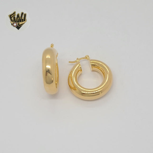 (1-2926-2) Aros de tubo grueso laminados en oro - BGF