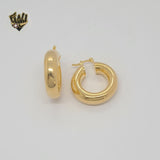 (1-2926-2) Aros de tubo grueso laminados en oro - BGF