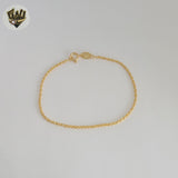 (1-0414) Gold Laminate - 1.5mm Rope Link Bracelet - BGF