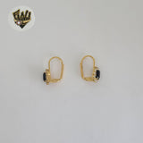 (1-1170-1) Gold Laminate - Zircon Stud Earrings - BGF