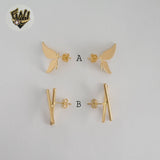(1-1198-3) Gold Laminate - Alternative Stud Earrings - BGF