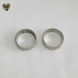 (4-0014-1) Stainless Steel - Zircon Ring.