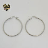 (4-2119) Stainless Steel - Classic Plain Hoops.