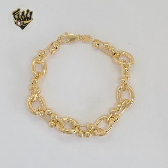 (1-0716) Gold Laminate - 11mm Alternative Link Bracelet - 7.5