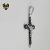 (4-2346) Stainless Steel - Two Tones Cross Pendant.