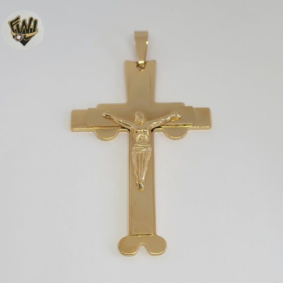 (4-2362-1) Stainless Steel - Jesus Cross Pendant.