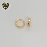 (1-2521) Laminado dorado - Huggies lisos clásicos de 13,5 mm - BGF