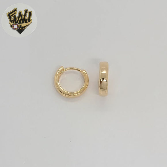 (1-2529) Laminado dorado - Huggies lisos clásicos de 16,5 mm - BGF