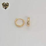 (1-2529) Laminado dorado - Huggies lisos clásicos de 16,5 mm - BGF