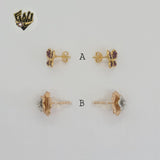 (1-1153-2) Gold Laminate Earrings - BGO