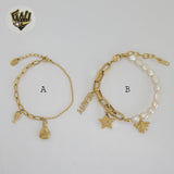 (MBRA-30) Acero inoxidable - Brazalete de dos eslabones.