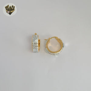 (1-2959) Gold Laminate - White Hoops - BGO