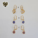 (1-1178-1) Gold Laminate - Long Earrings - BGF