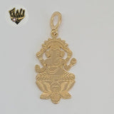 (1-2377-3) Gold Laminate - Buddha Pendant - BGF