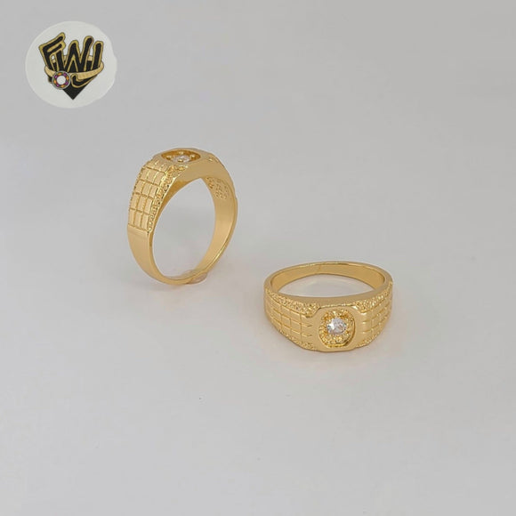 (1-3154-1) Gold Laminate - Zircon Men Ring - BGO