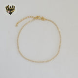 (1-0512-1) Gold Laminate - 1mm Tennis Bracelet - BGF