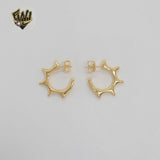 (1-2685-4) Laminado dorado - Medios aros con púas - BGF