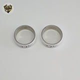 (4-0025-1) Stainless Steel - White Ring.