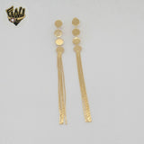 (1-1211-6) Gold Laminate - Stud Dangle Earrings - BGF