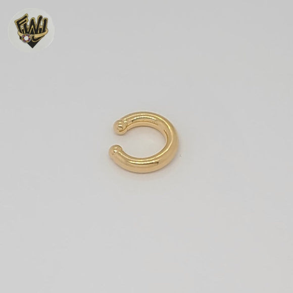 (1-2649-2) Gold Laminate - Chunky Cuff Earrings - BGF