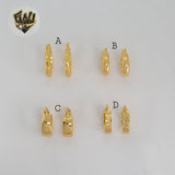 (1-2545) Gold Laminate Hoops - BGO
