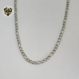 (4-3291-S) Stainless Steel - 5.2mm Figaro Link Chain.