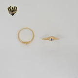 (1-3063-1) Gold Laminate - Evil Eye Ring - BGF
