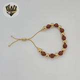 (MBRA-25-3) Gold Laminate - Venturina Adjustable Bracelets - BGF